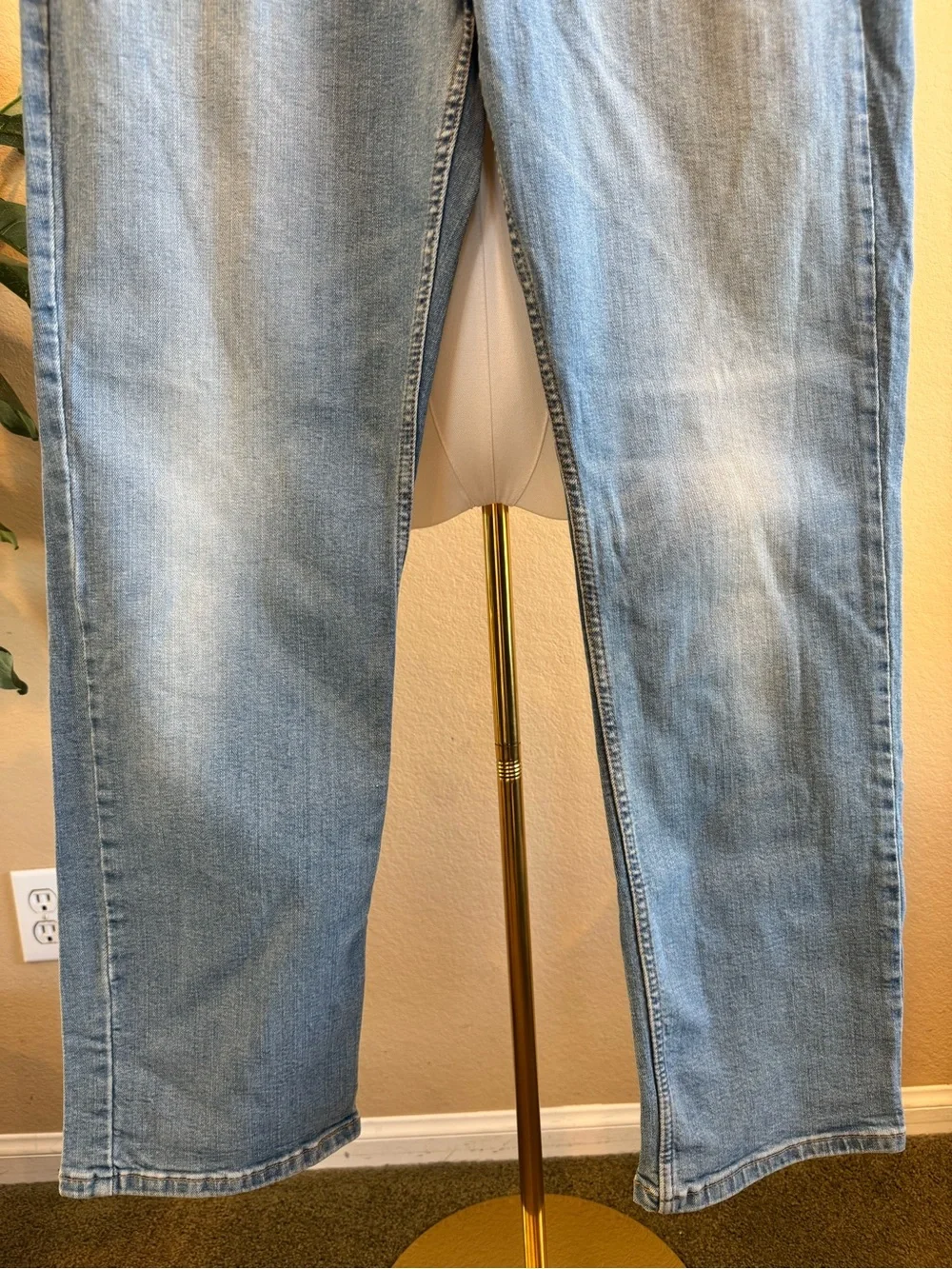 Levi's 514 Jeans Men's 36x32 Blue Straight Fit Stretch Light Wash